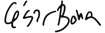 Firma de César Bona